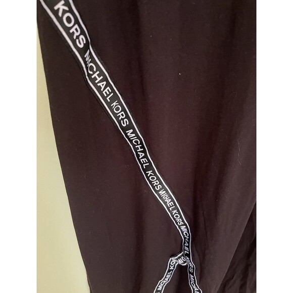 Michael Kors Black Sporty Logo Midi Cotton Sleeveless Sundress Dress Size P/XL - Picture 5 of 6